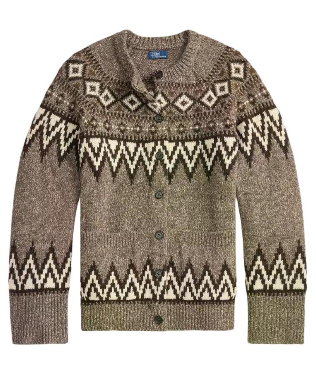 POLO RALPH LAUREN Коричневый джемпер / свитер, фото 1