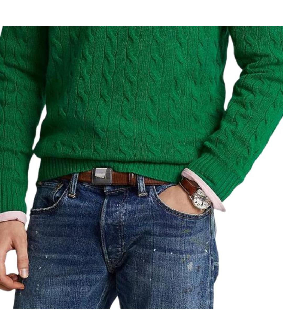 POLO RALPH LAUREN Зеленый джемпер / свитер, фото 4