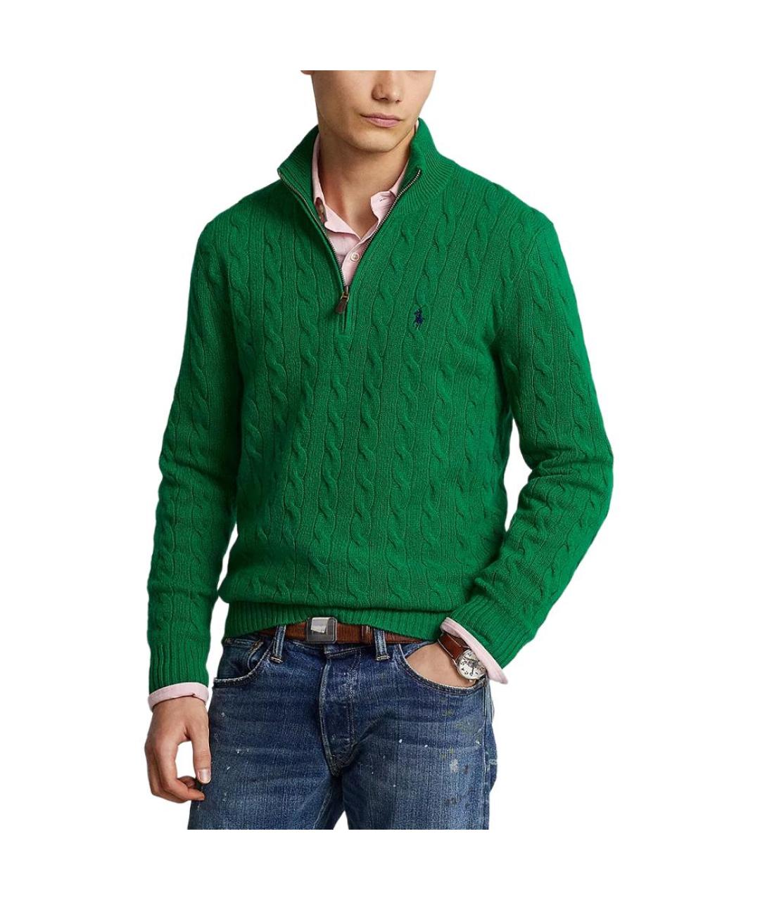 POLO RALPH LAUREN Зеленый джемпер / свитер, фото 5