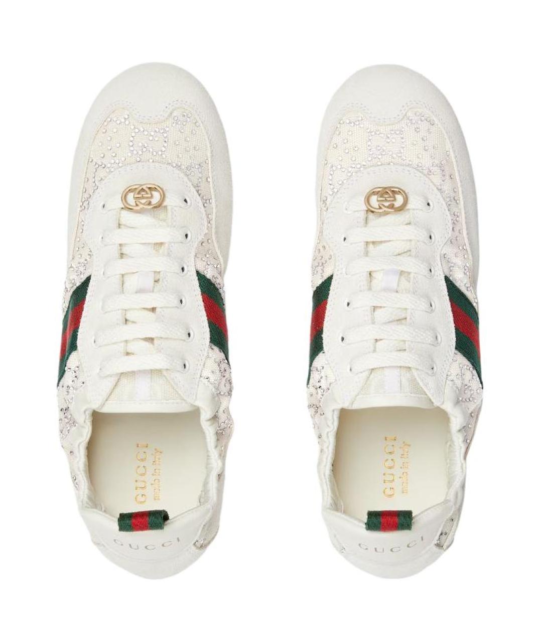 GUCCI Белые кроссовки, фото 4