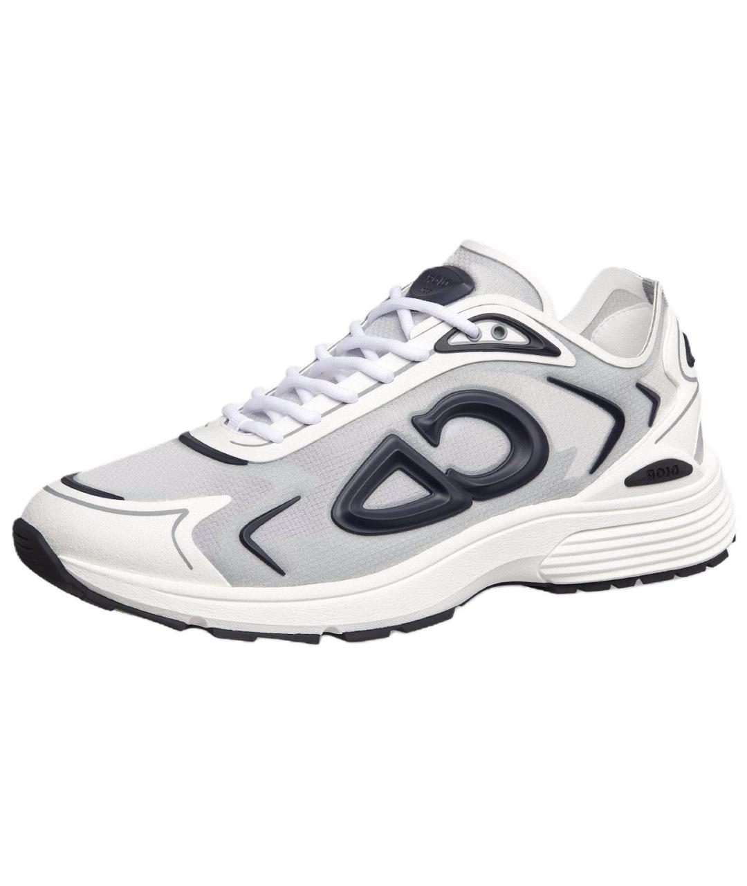 CHRISTIAN DIOR Серые текстильные низкие кроссовки / кеды, фото 4