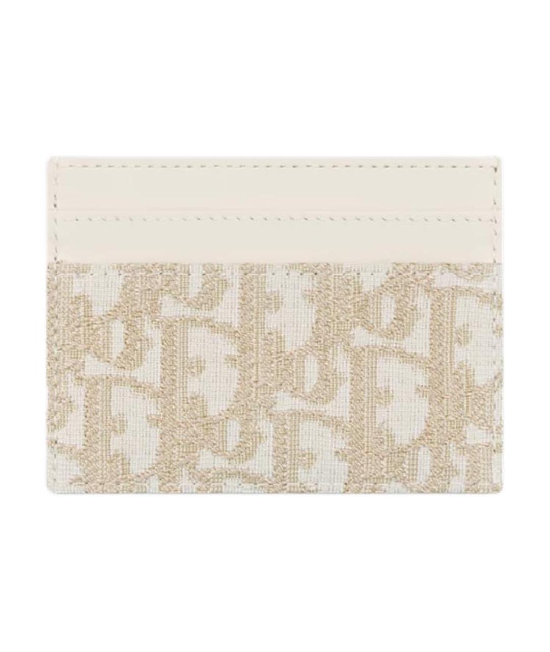 CHRISTIAN DIOR Бежевый кардхолдер, фото 2