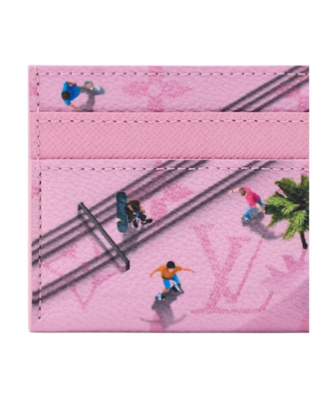 LOUIS VUITTON Розовый кардхолдер, фото 5