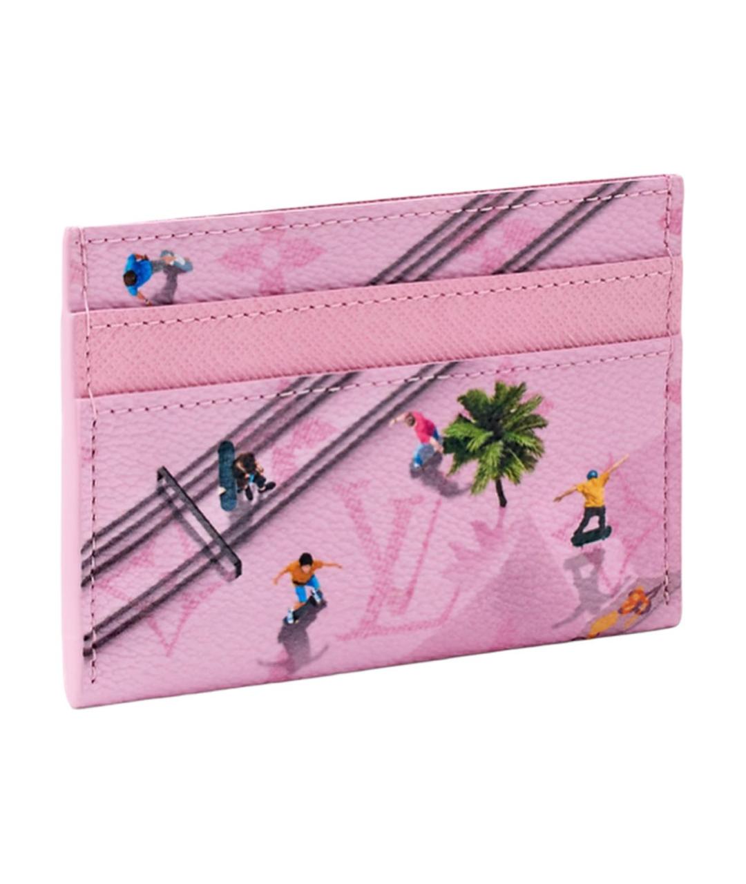 LOUIS VUITTON Розовый кардхолдер, фото 2