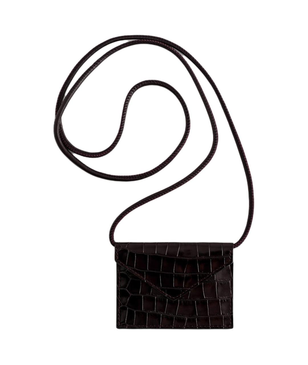 COS Коричневая кожаная сумка через плечо, фото 1