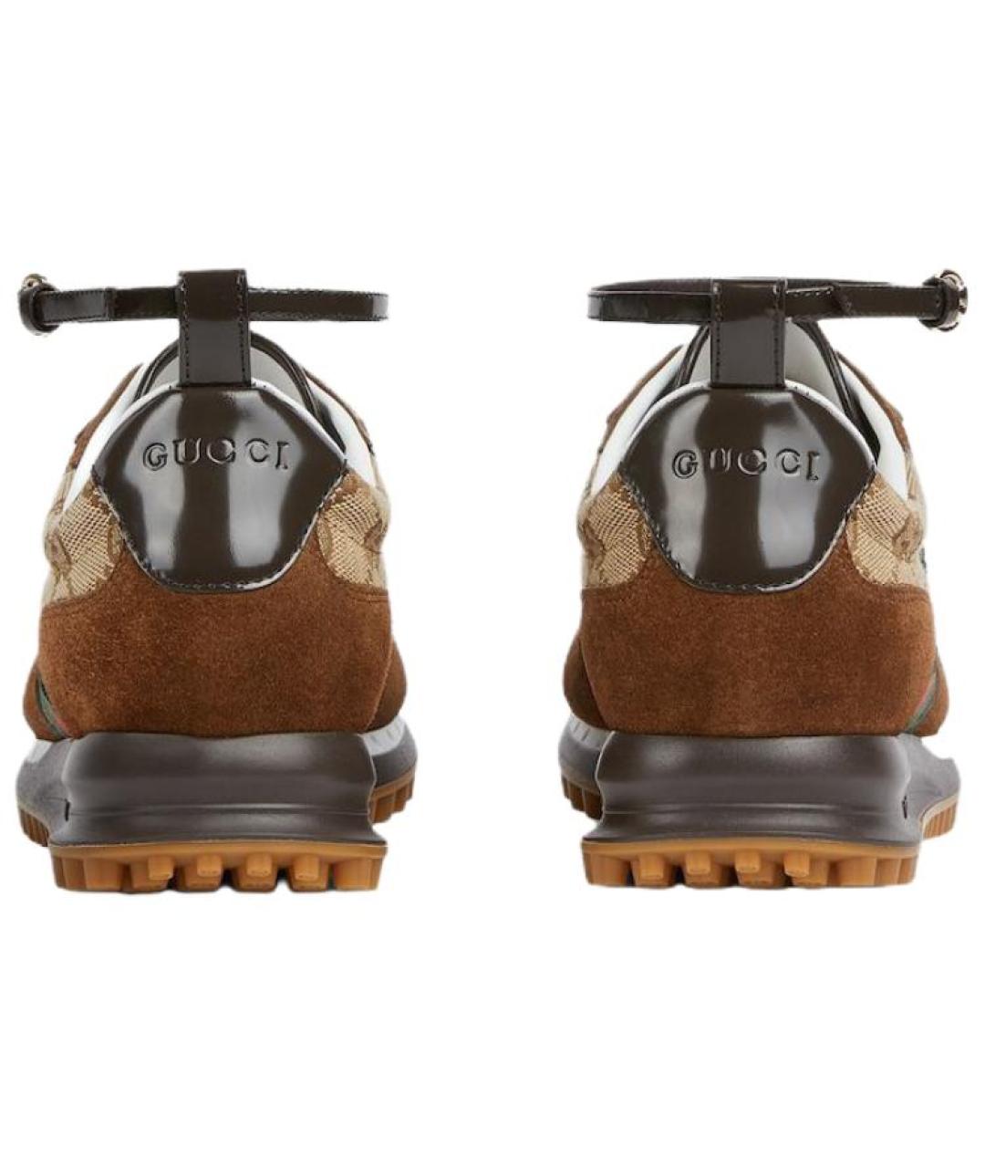 GUCCI Коричневые кроссовки, фото 5