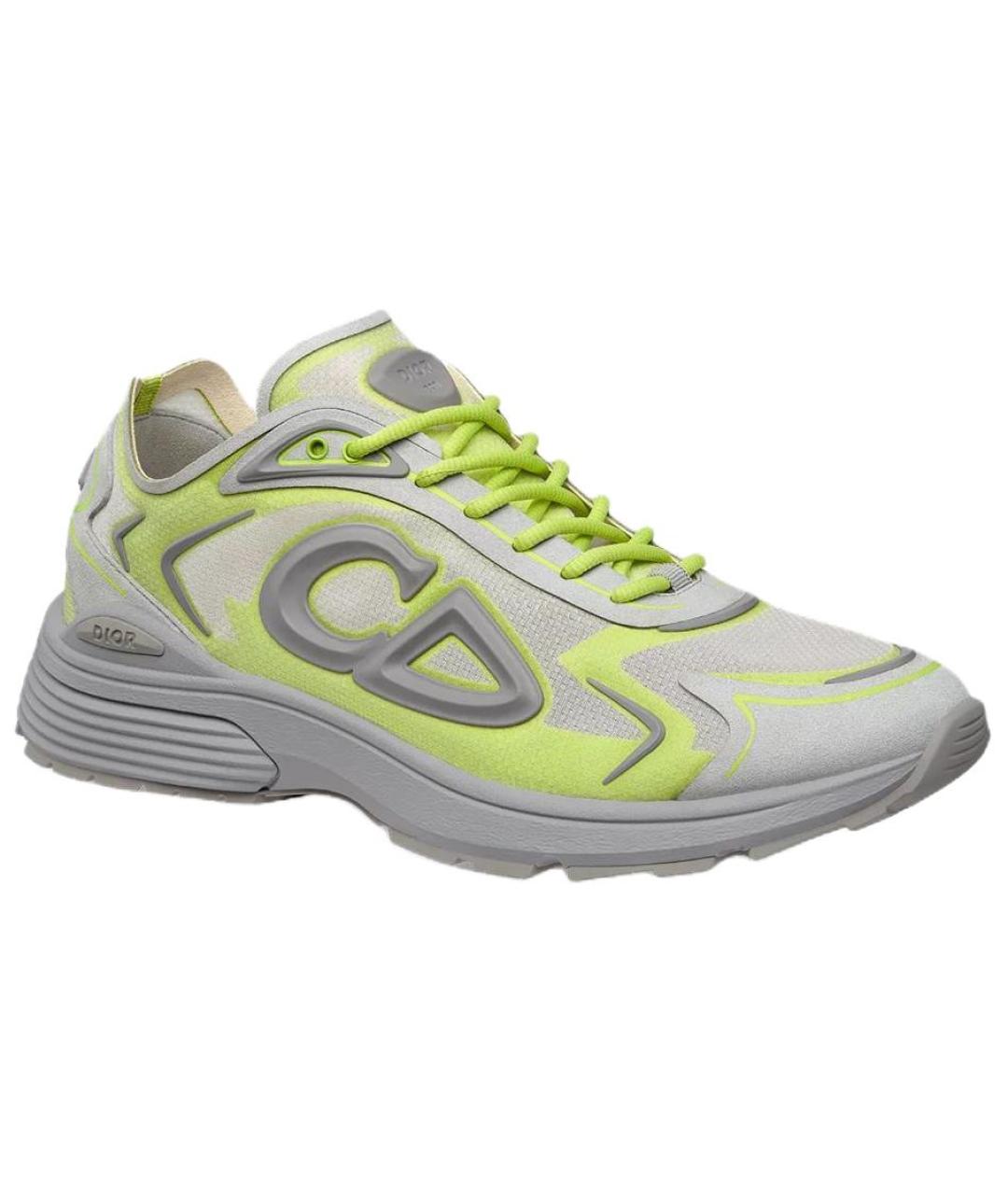 CHRISTIAN DIOR Серые низкие кроссовки / кеды, фото 3