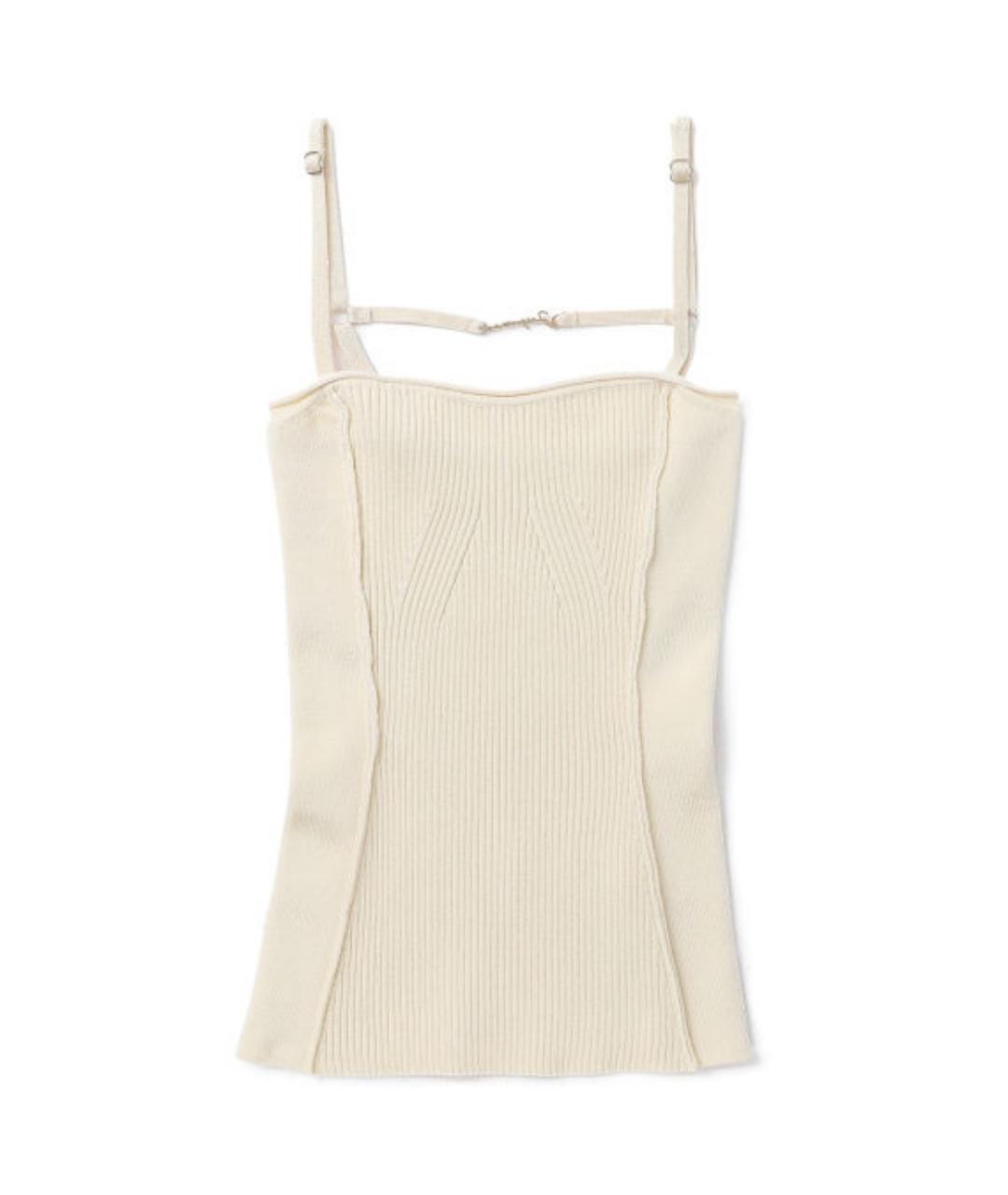 JACQUEMUS Бежевая майка, фото 2