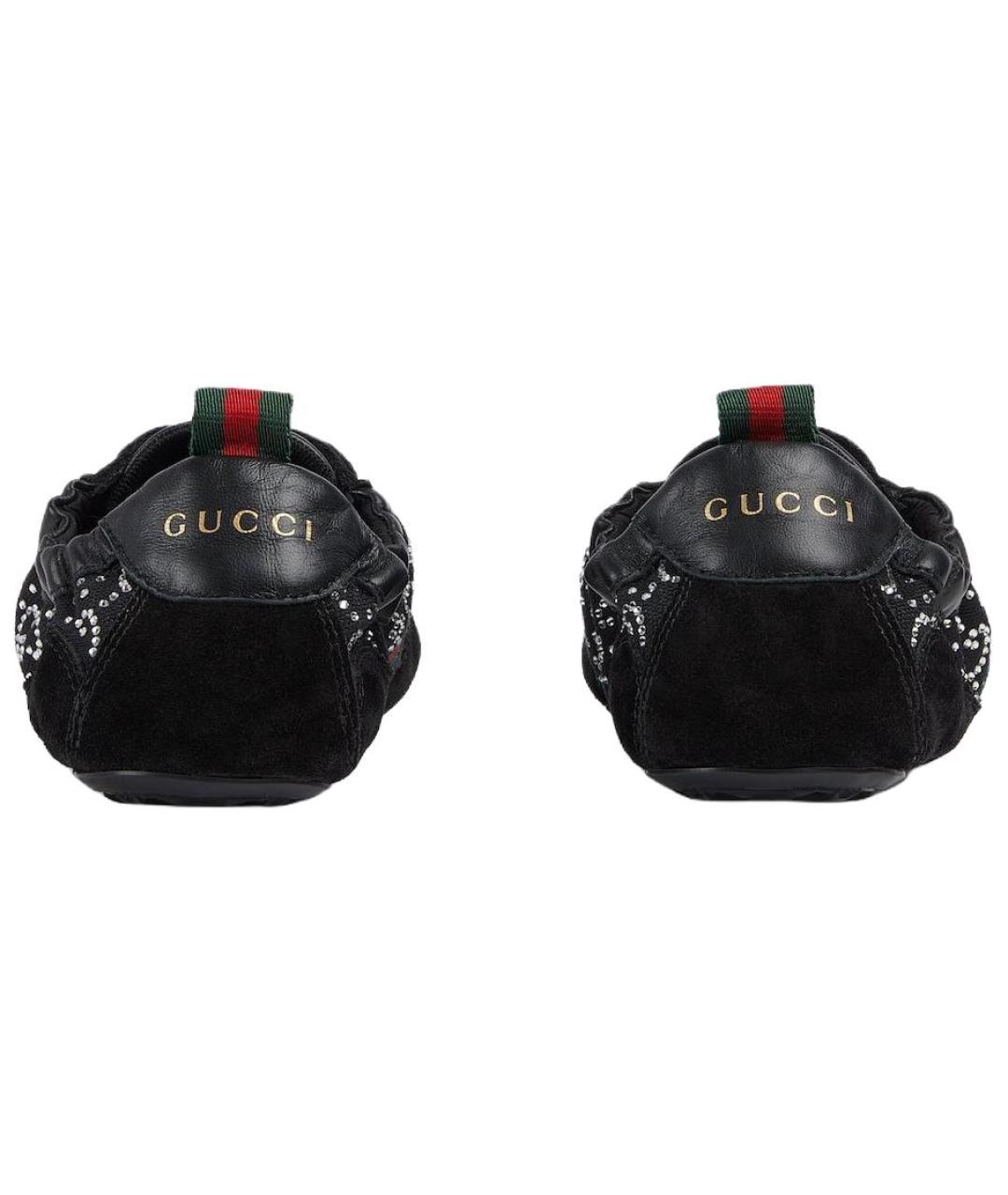 GUCCI Черные замшевые кроссовки, фото 5