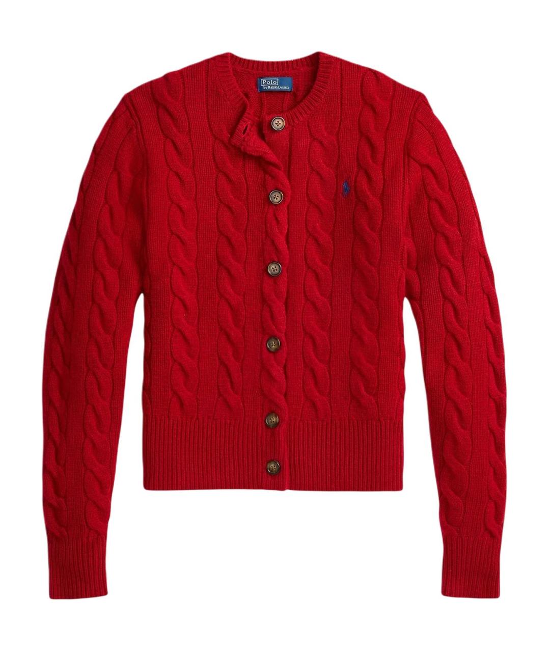 POLO RALPH LAUREN Красный кардиган, фото 1