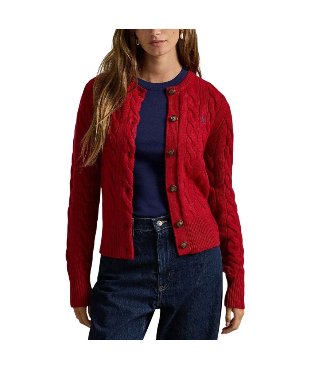 POLO RALPH LAUREN Красный кардиган, фото 2