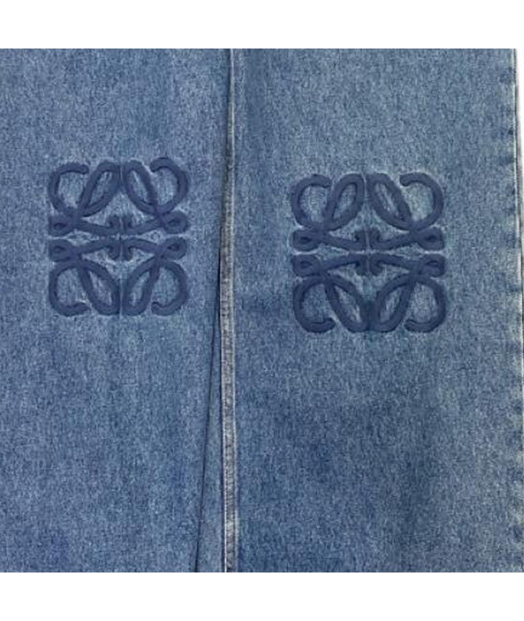 LOEWE Синие прямые джинсы, фото 4