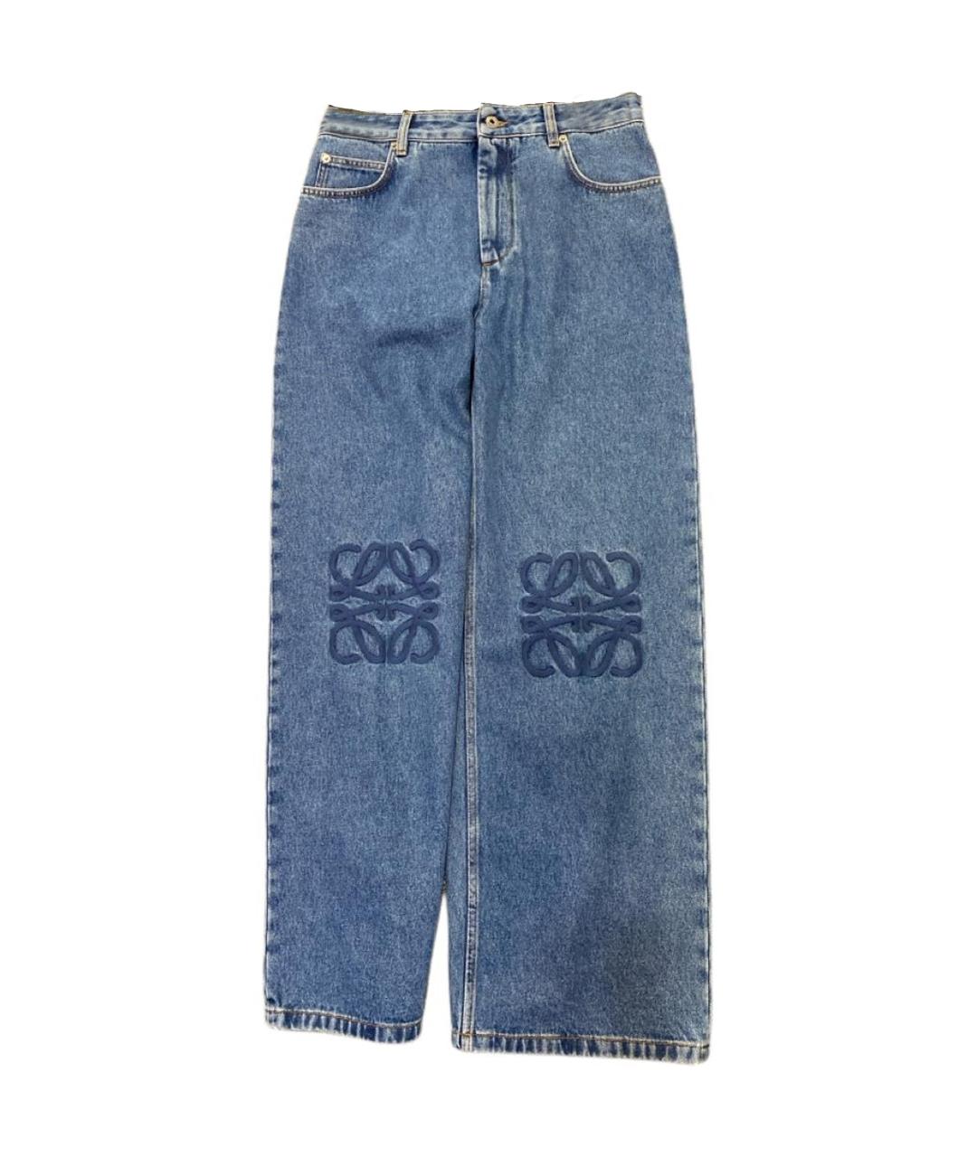 LOEWE Синие прямые джинсы, фото 1