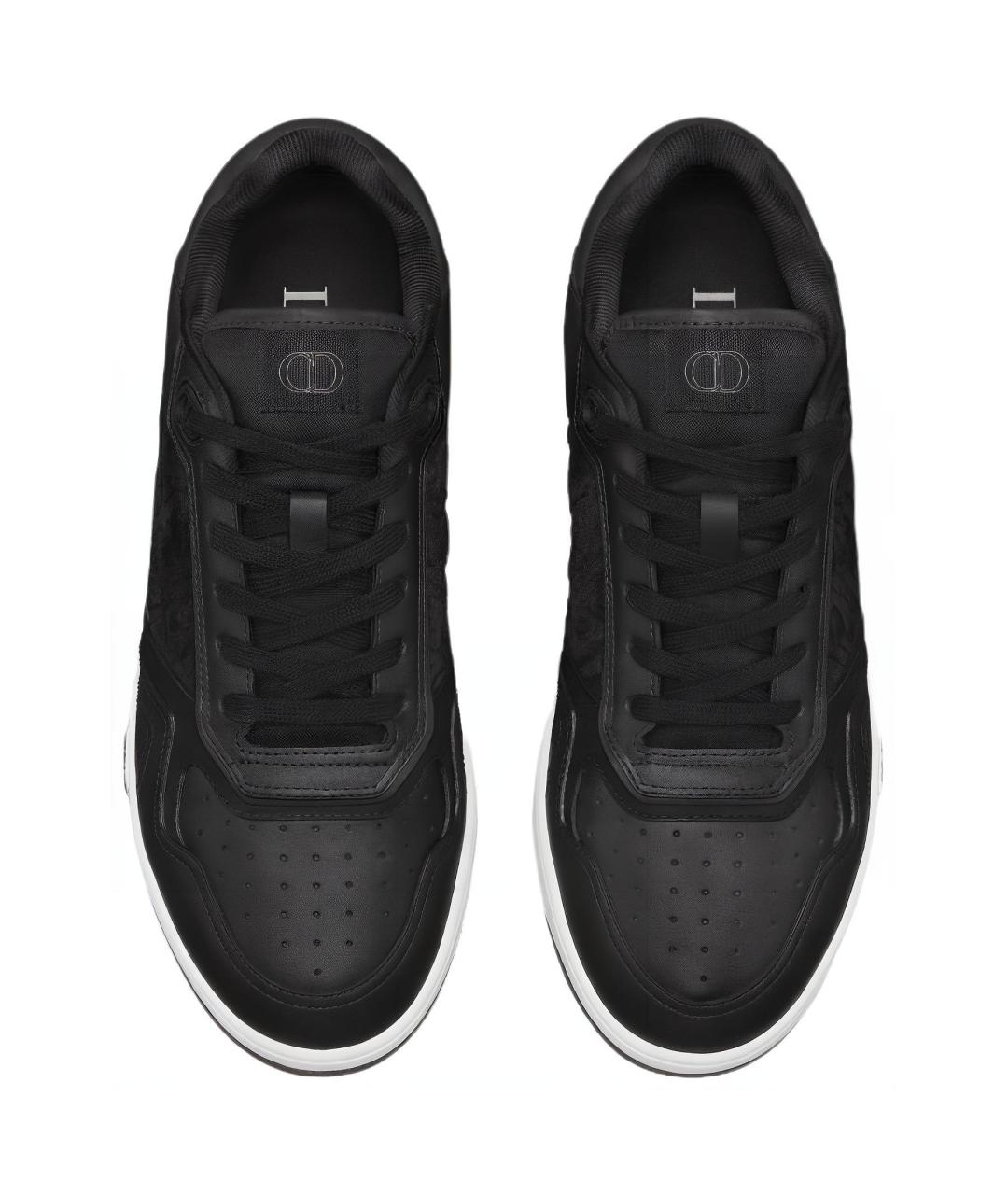 CHRISTIAN DIOR Черные кожаные низкие кроссовки / кеды, фото 5