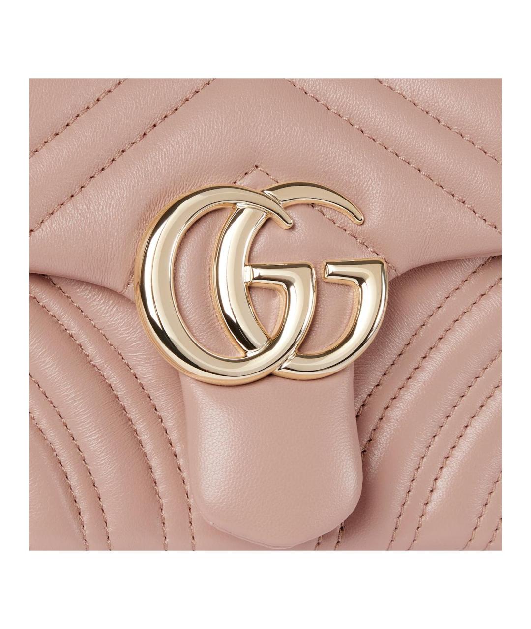 GUCCI Розовая кожаная сумка через плечо, фото 5