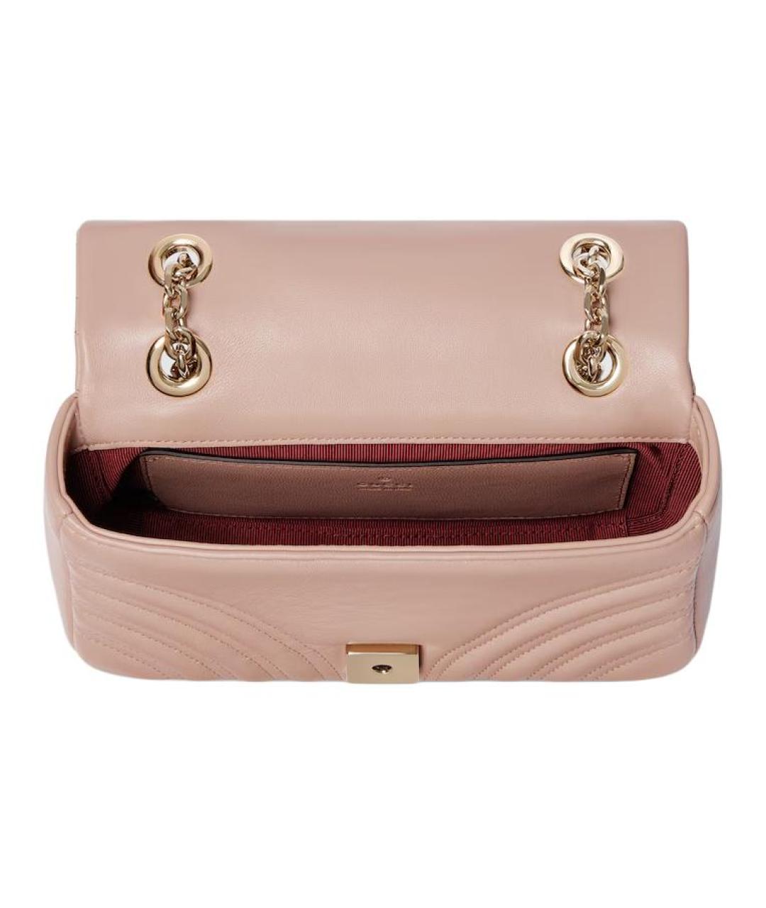 GUCCI Розовая кожаная сумка через плечо, фото 4