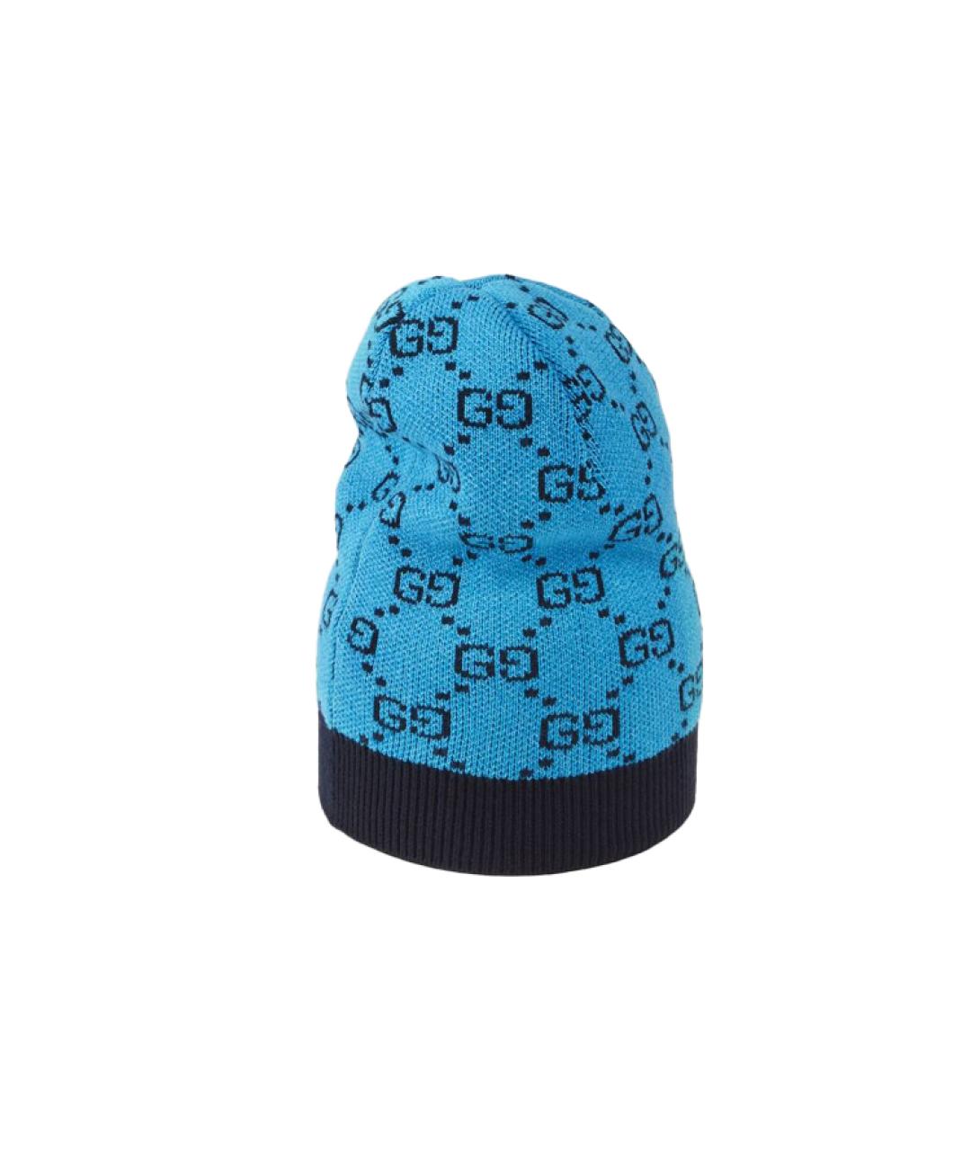 GUCCI Синяя шапка, фото 3