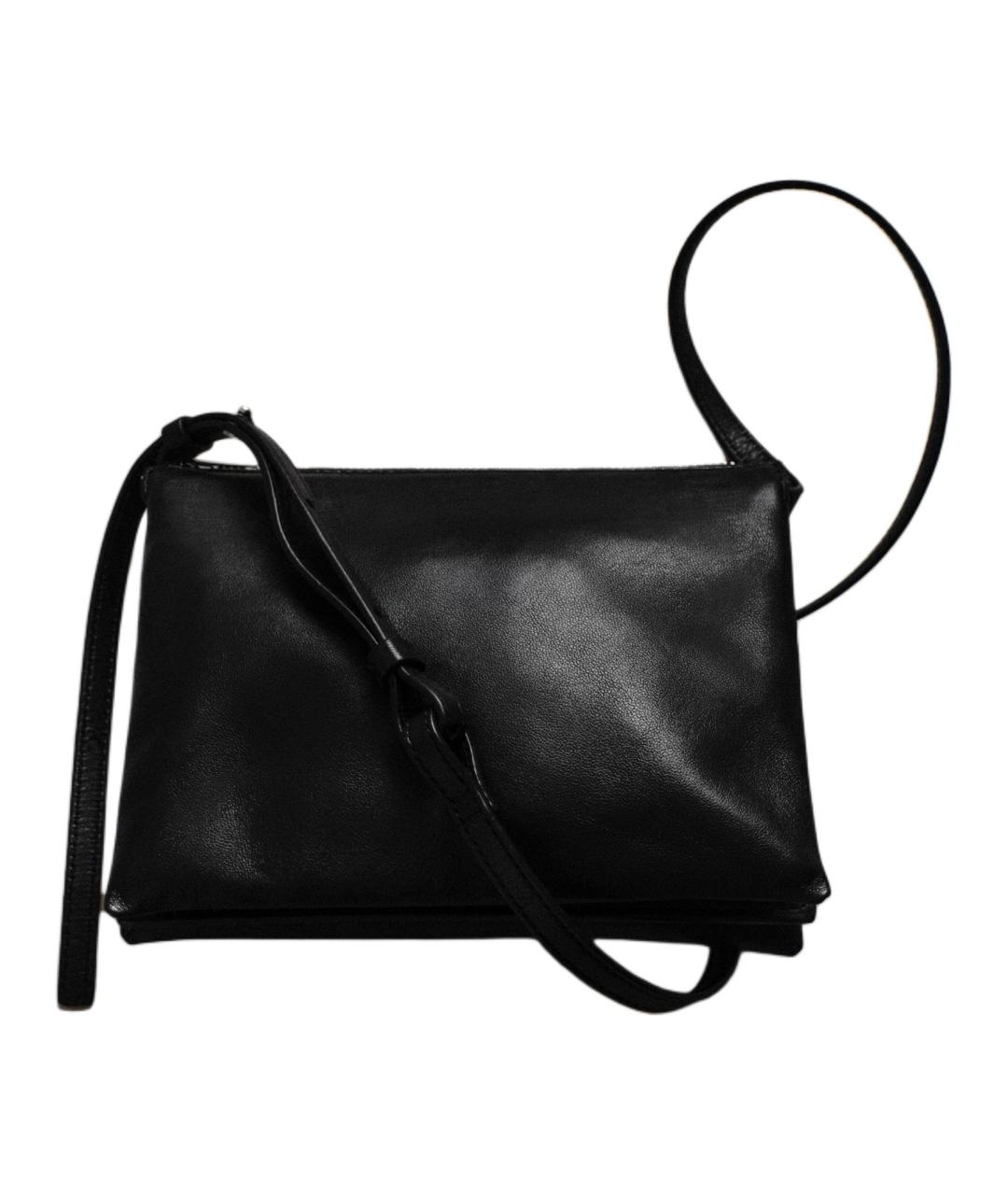 COS Черная кожаная сумка через плечо, фото 4