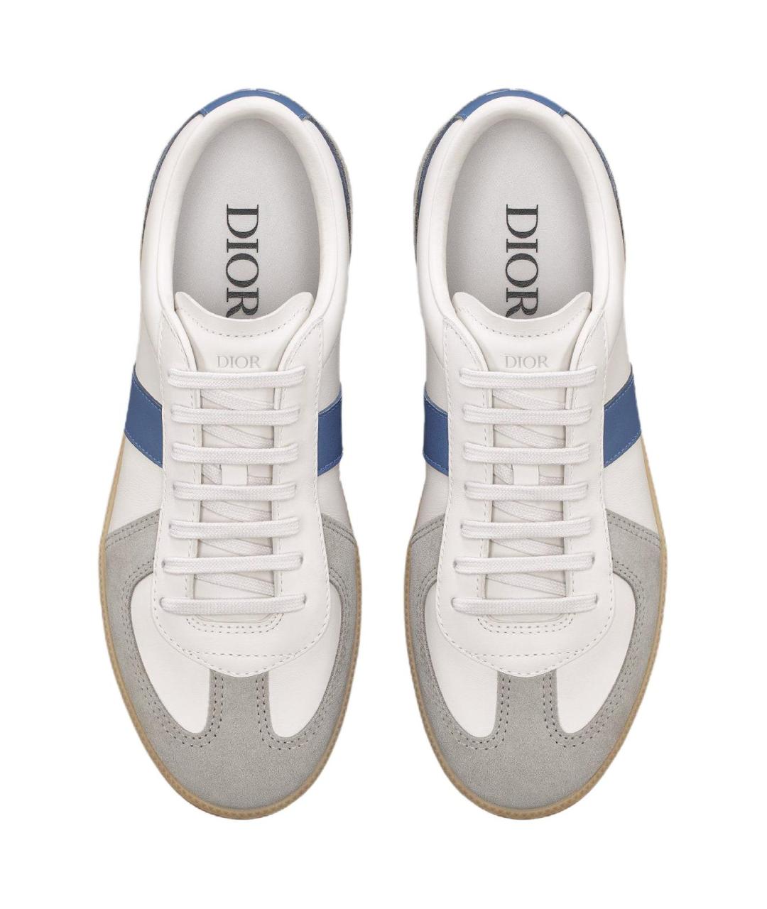 CHRISTIAN DIOR Белые кожаные низкие кроссовки / кеды, фото 5