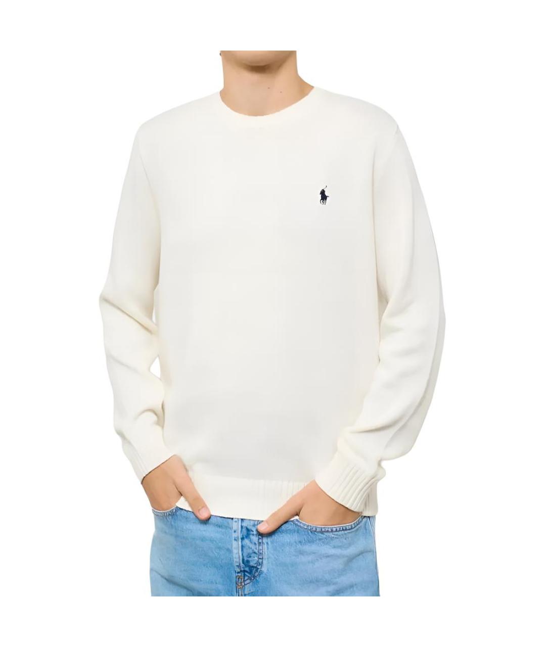 POLO RALPH LAUREN Белый джемпер / свитер, фото 3