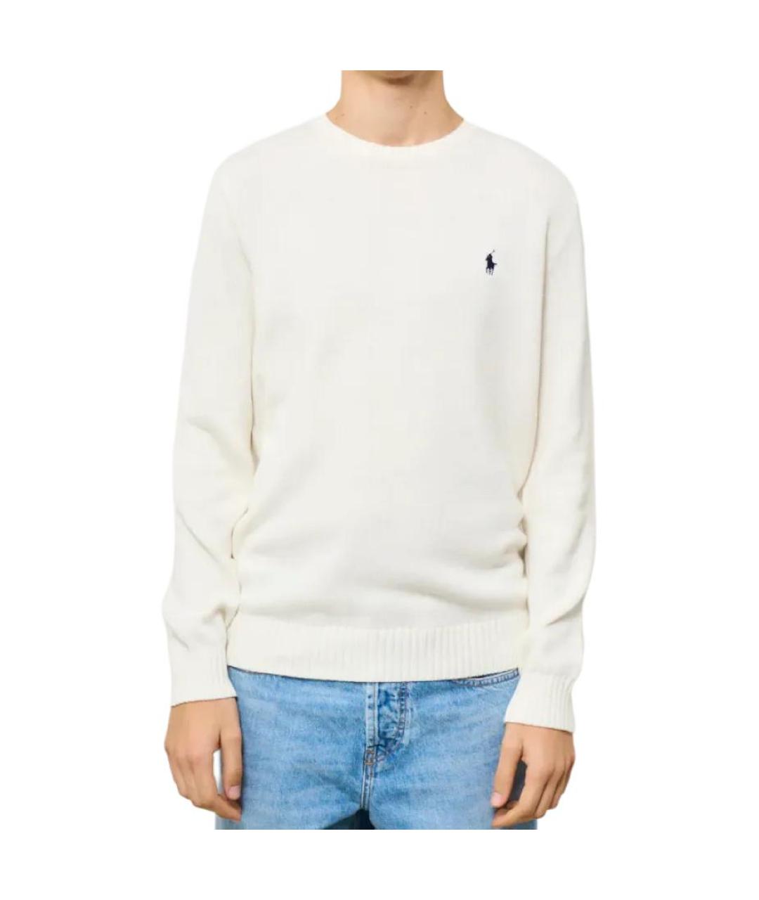 POLO RALPH LAUREN Белый джемпер / свитер, фото 4