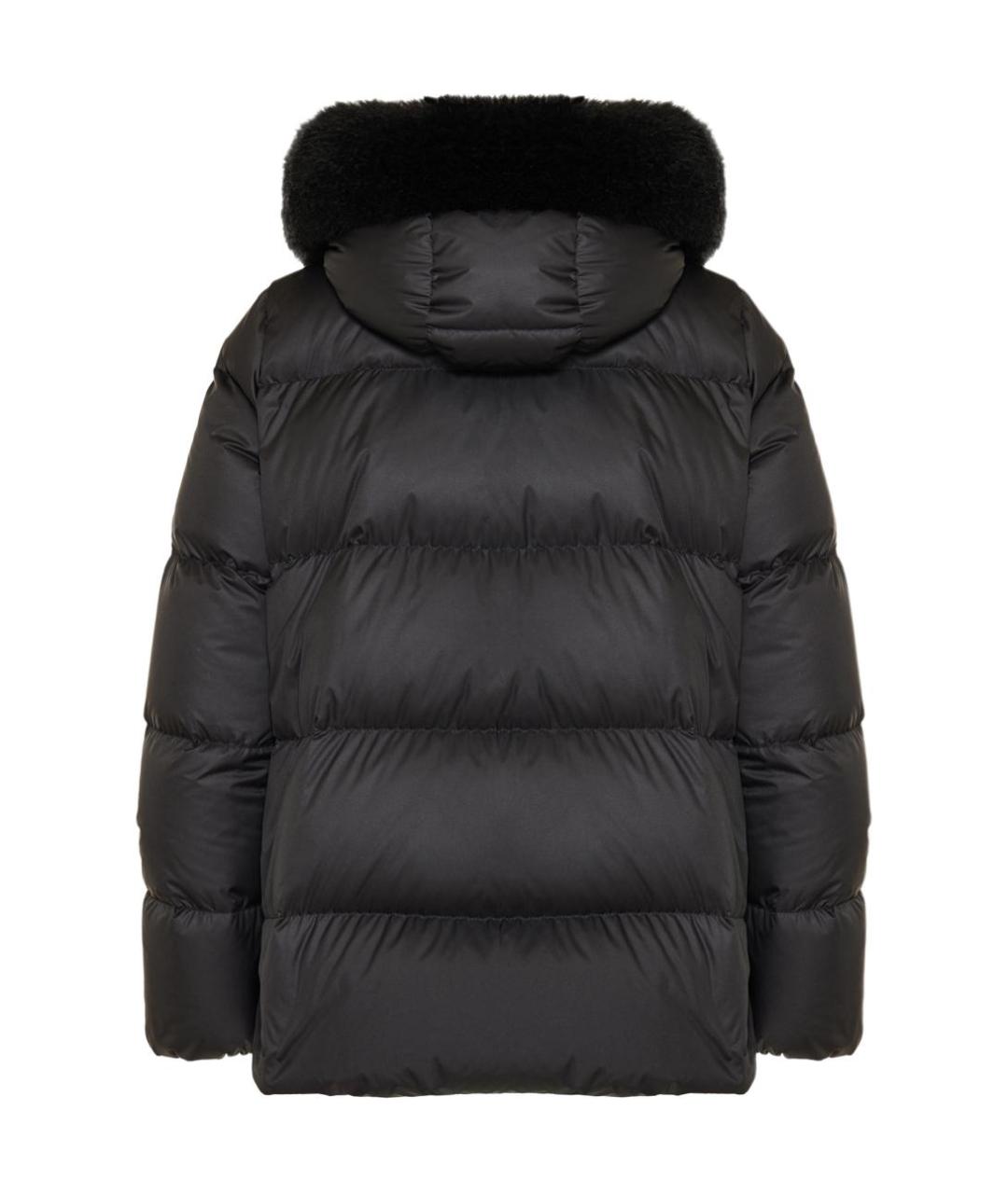 MONCLER Черный пуховик, фото 2
