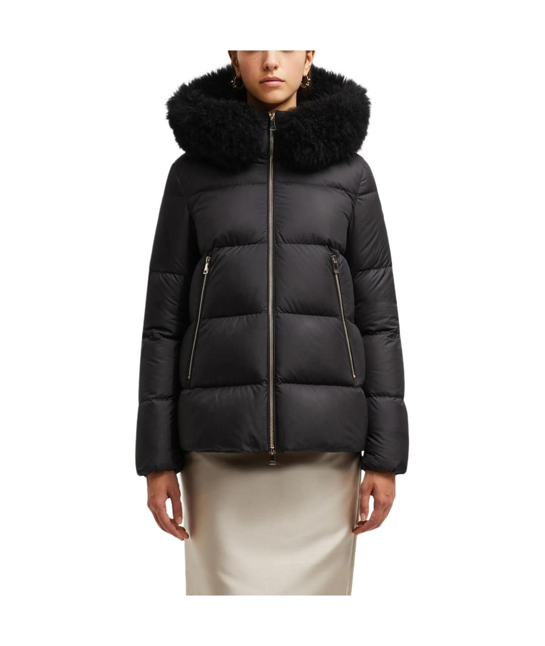 MONCLER Черный пуховик, фото 5