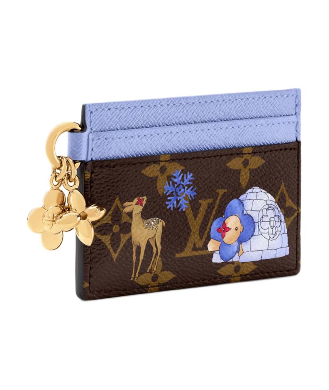 LOUIS VUITTON Коричневый кардхолдер, фото 2