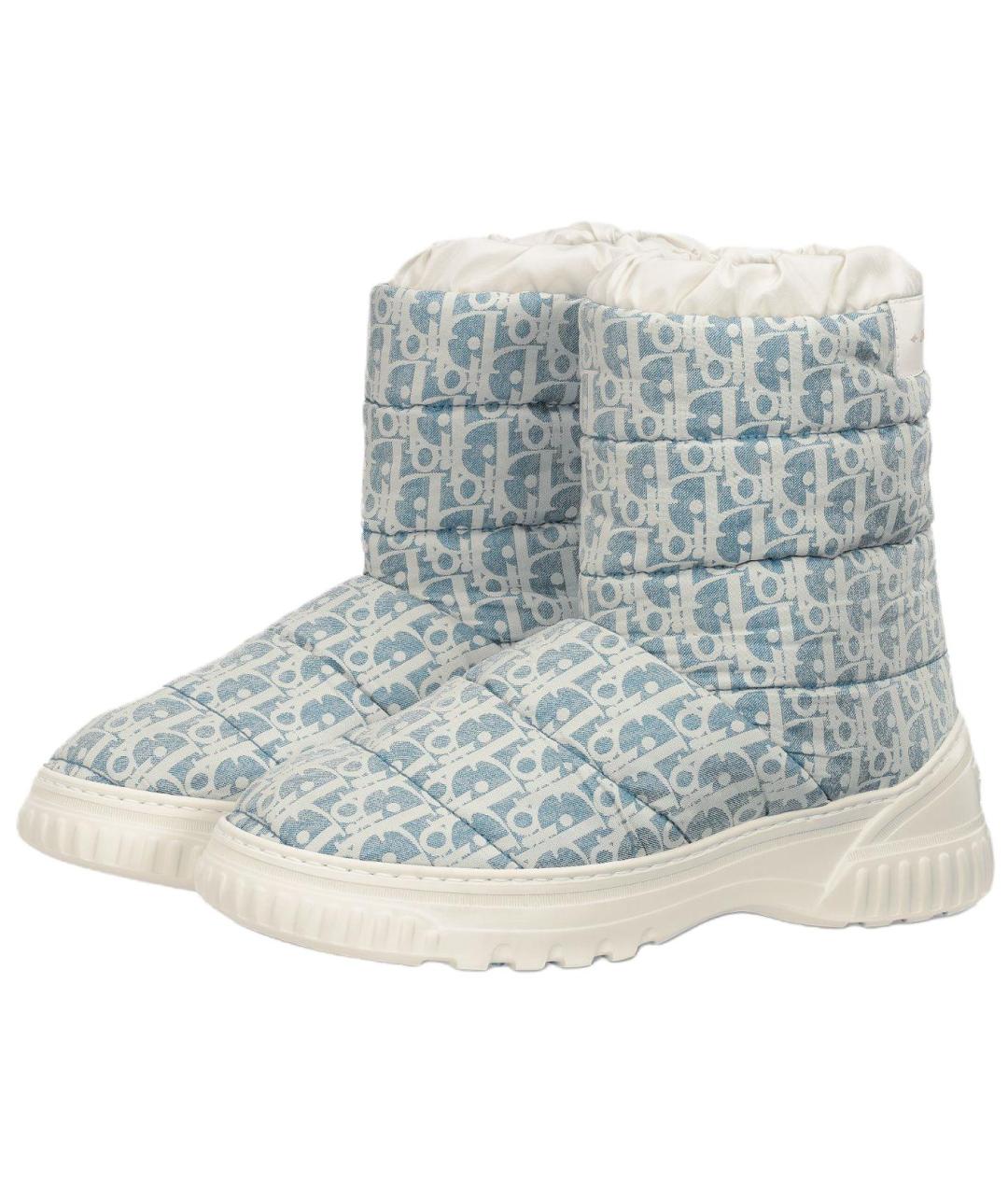 CHRISTIAN DIOR Голубые ботинки, фото 3