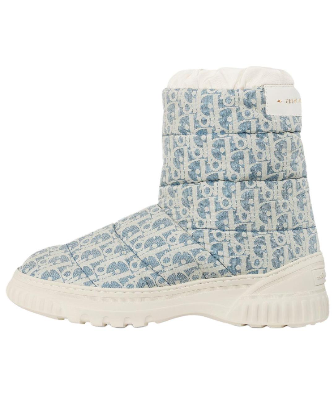 CHRISTIAN DIOR Голубые ботинки, фото 2