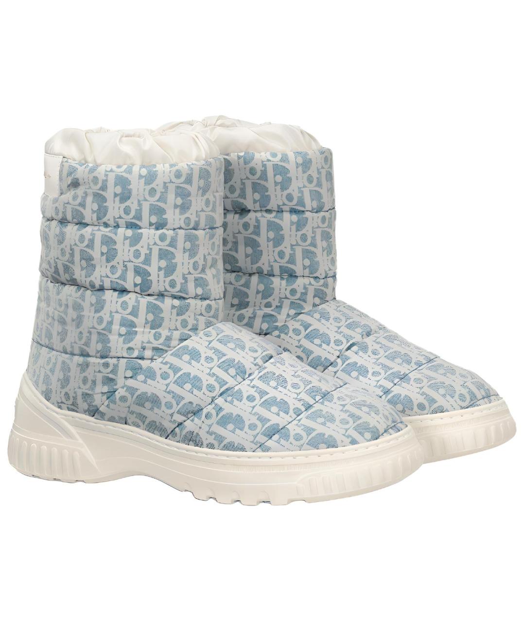 CHRISTIAN DIOR Голубые ботинки, фото 4