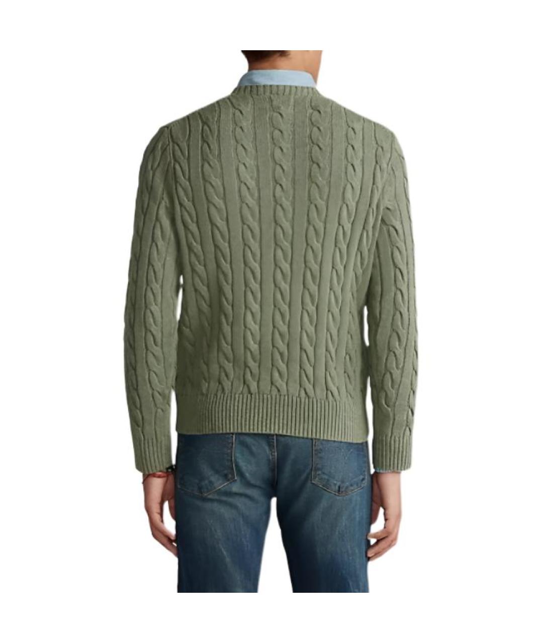 POLO RALPH LAUREN Зеленый джемпер / свитер, фото 3