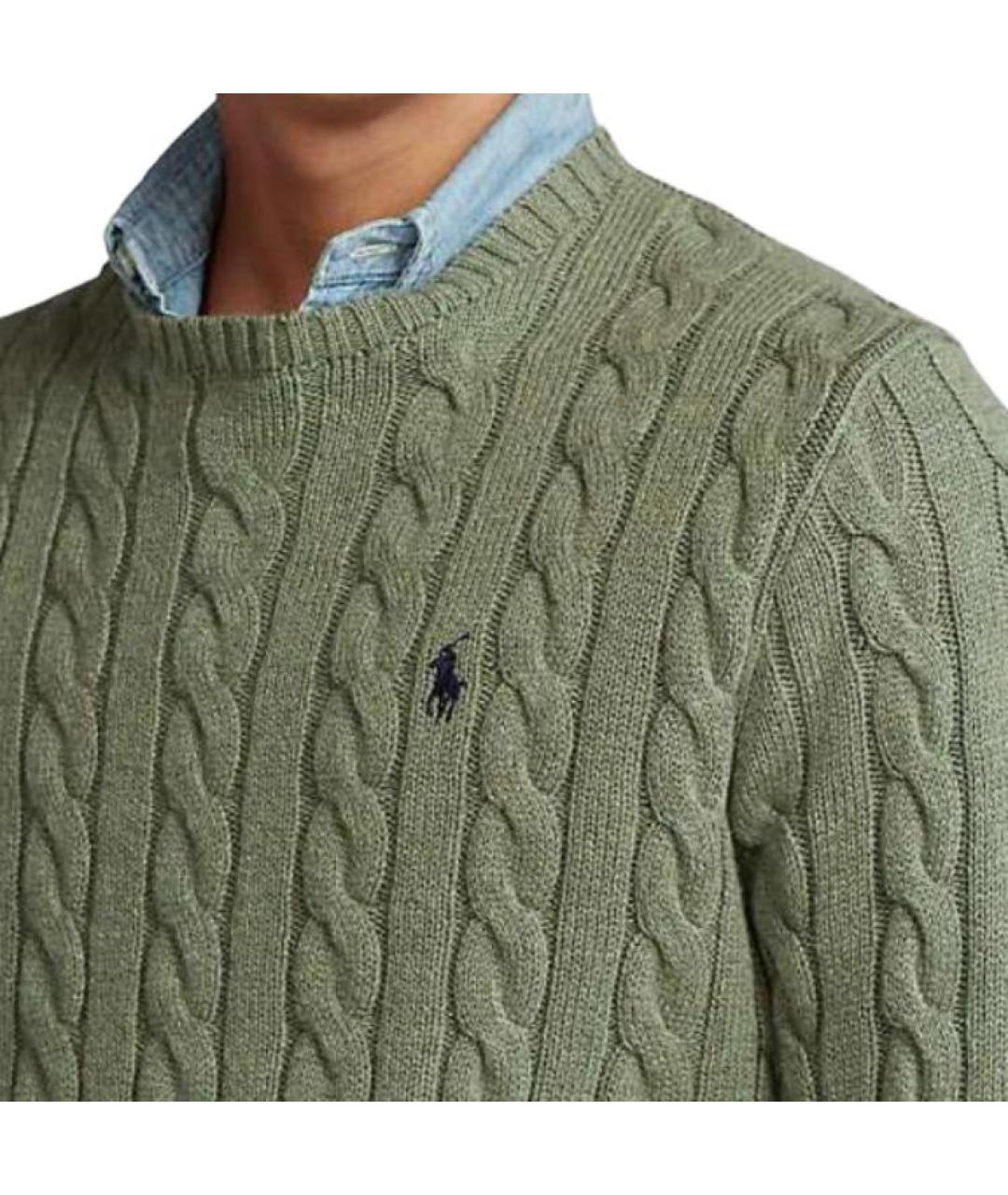 POLO RALPH LAUREN Зеленый джемпер / свитер, фото 4