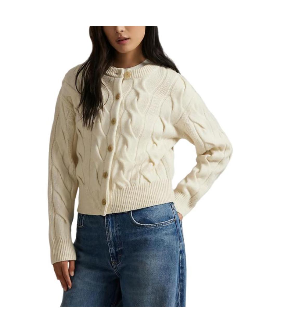 POLO RALPH LAUREN Бежевый кардиган, фото 4