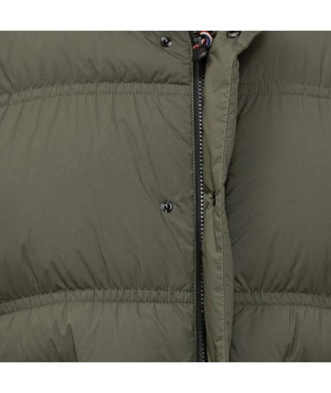 MONCLER Зеленый пуховик, фото 5