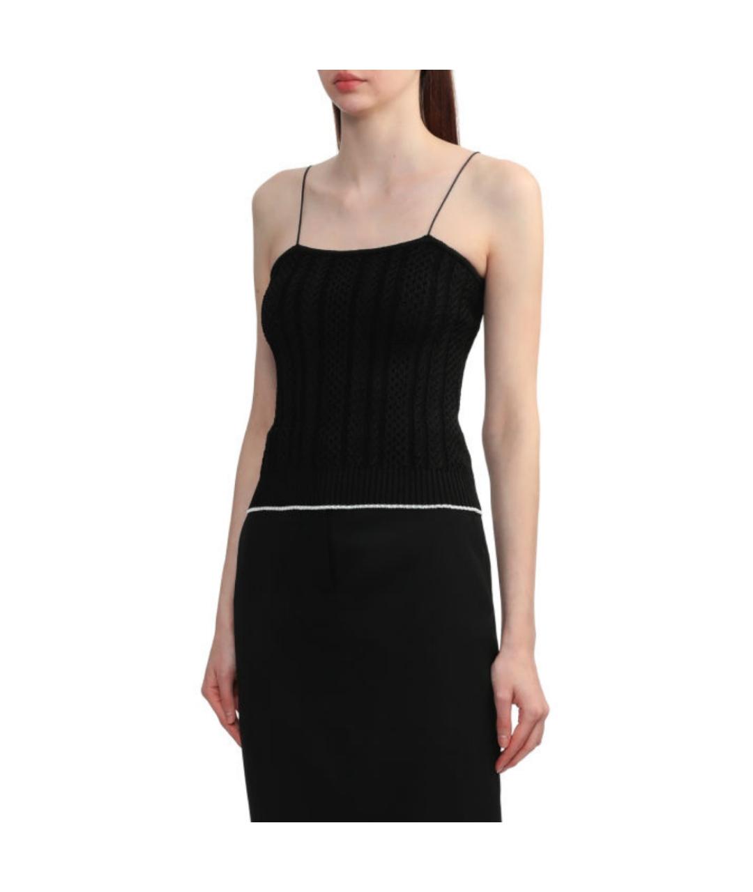 JACQUEMUS Черная майка, фото 3