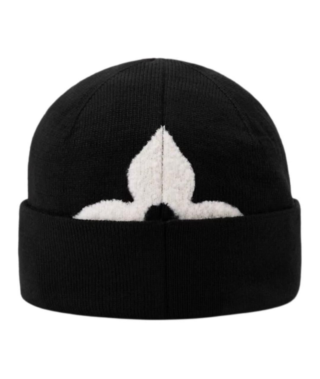 LOUIS VUITTON Черная шерстяная шапка, фото 2