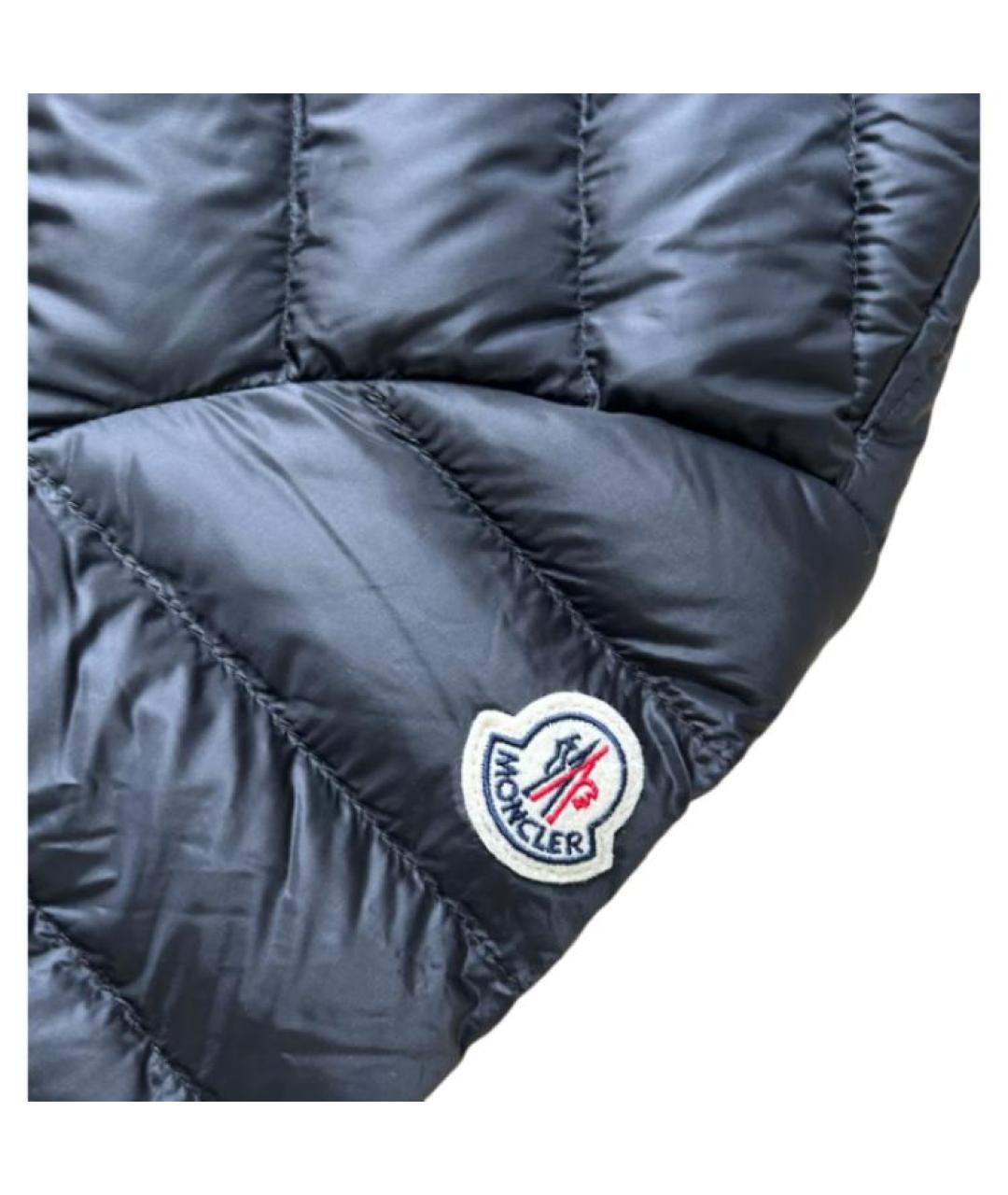 MONCLER Черный пуховик, фото 2