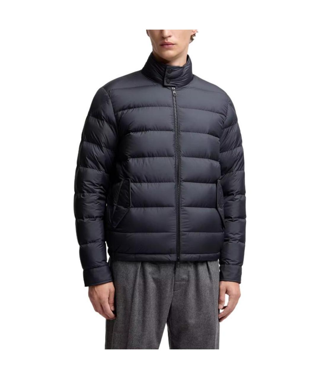 MONCLER Темно-синий пуховик, фото 3