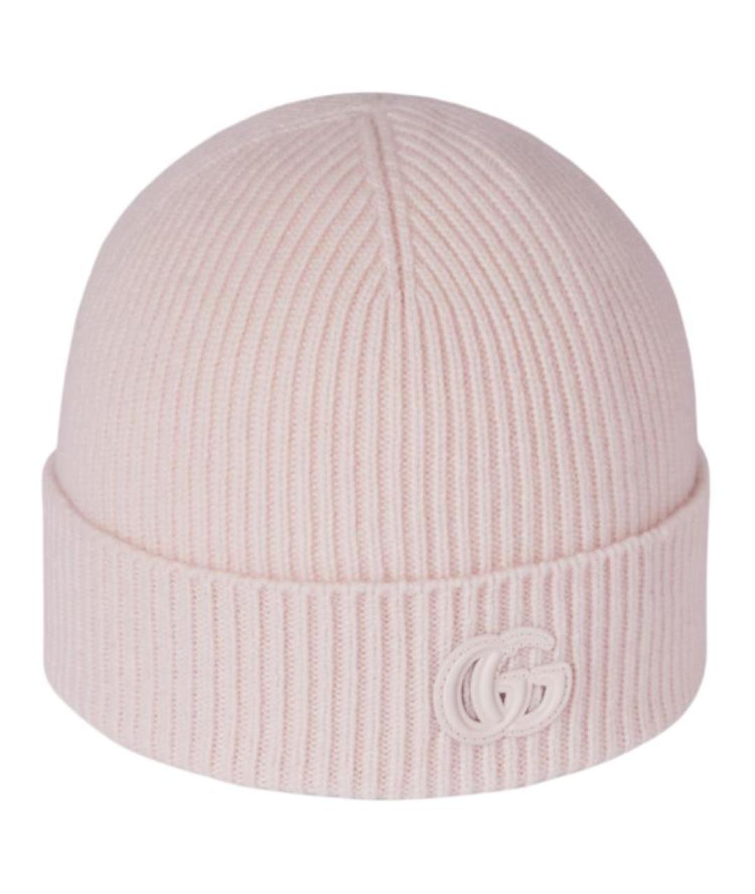 GUCCI Розовая кашемировая шапка, фото 2