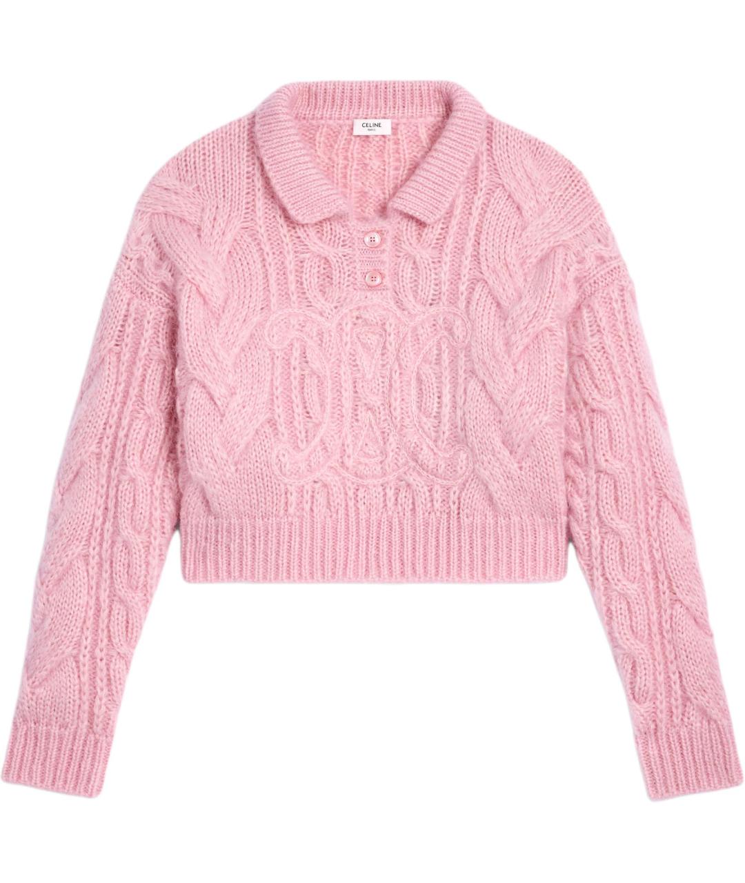CELINE Розовый джемпер / свитер, фото 1