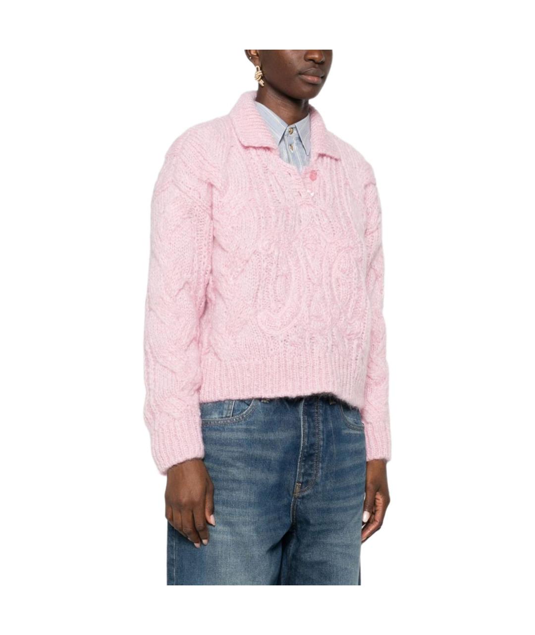 CELINE Розовый джемпер / свитер, фото 5