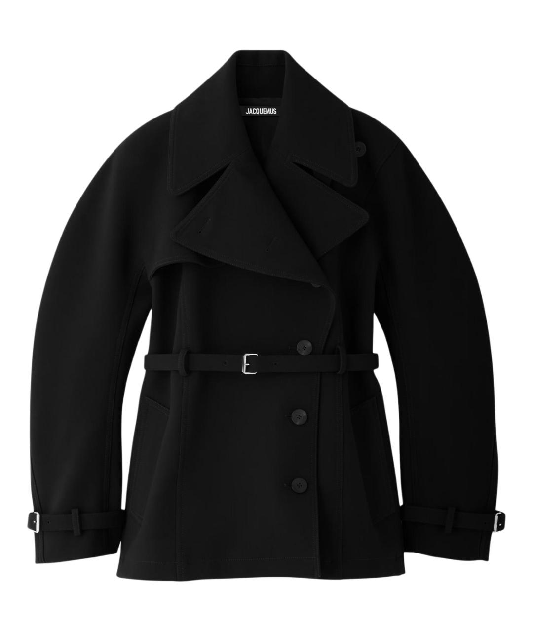 JACQUEMUS Черный тренч/плащ, фото 1