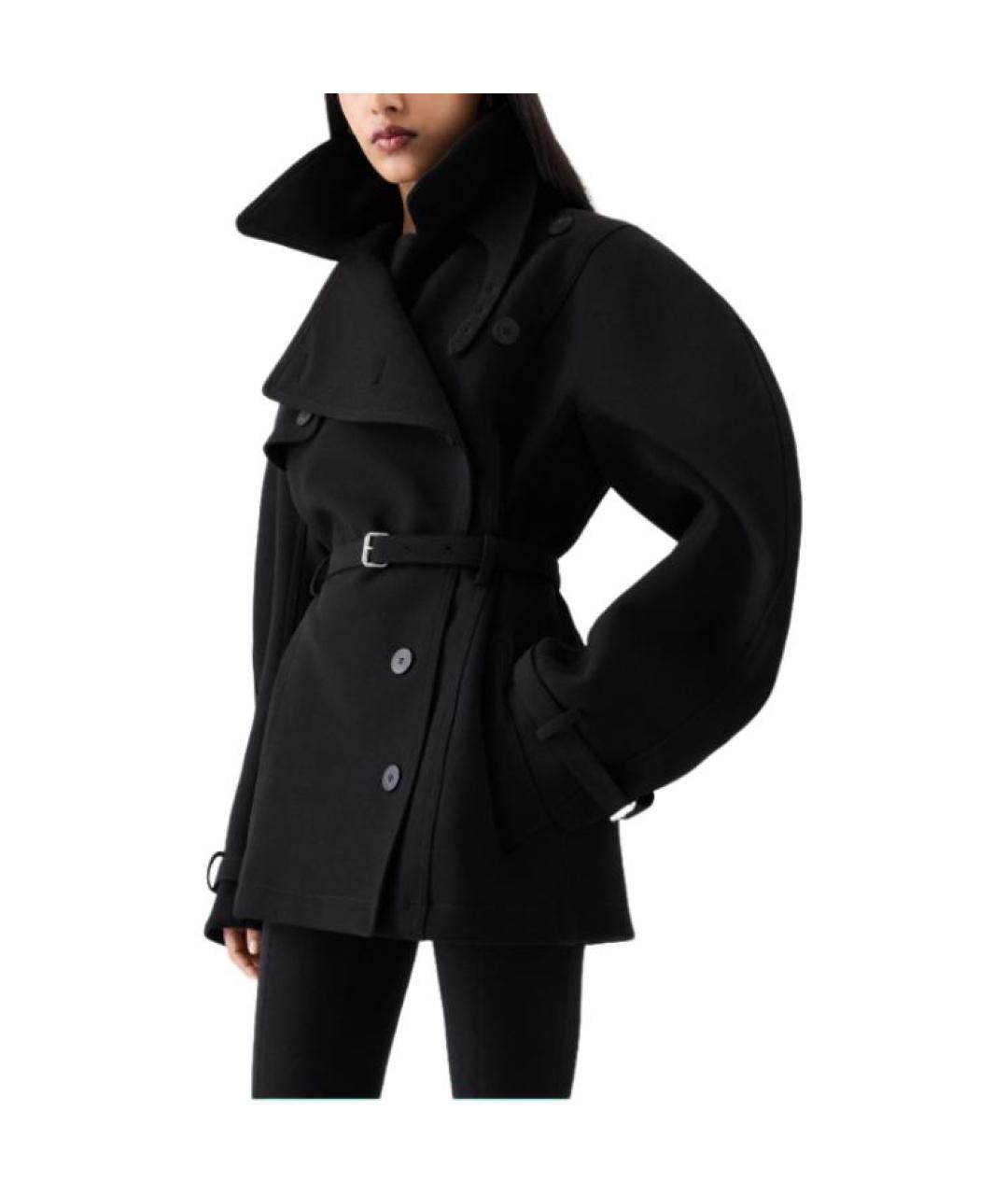 JACQUEMUS Черный тренч/плащ, фото 4