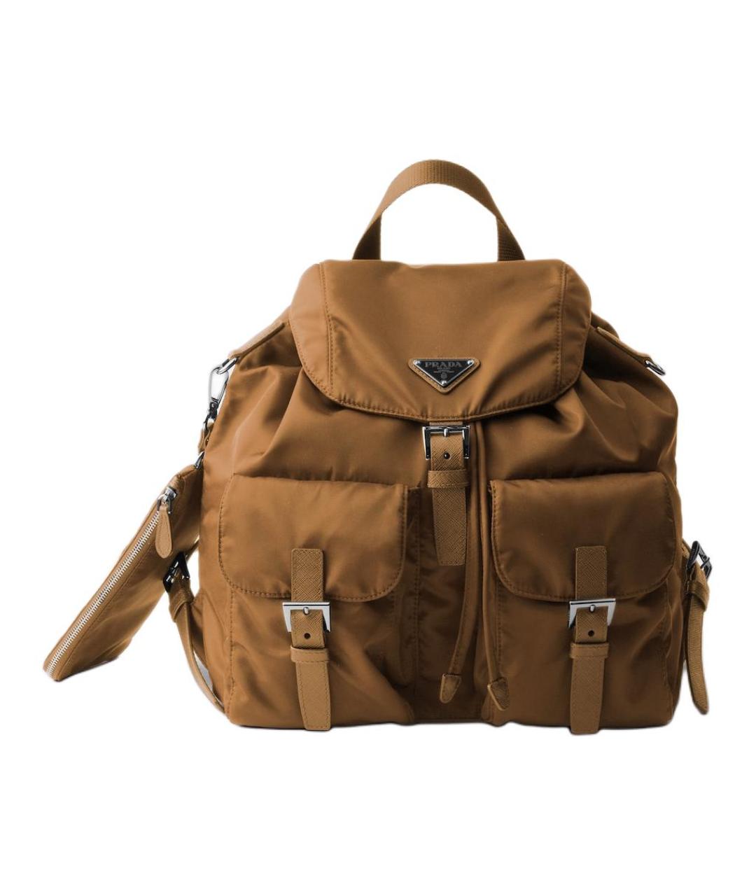 PRADA Коричневый рюкзак, фото 1