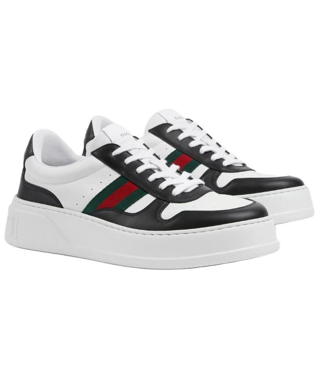 GUCCI Мульти кожаные низкие кроссовки / кеды, фото 3