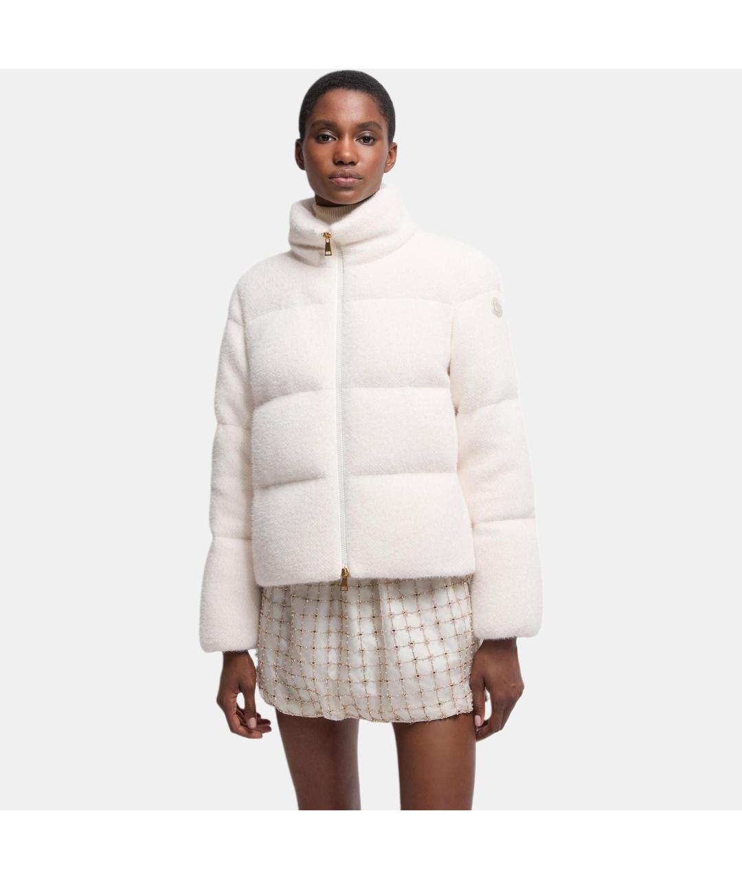 MONCLER Белый пуховик, фото 2