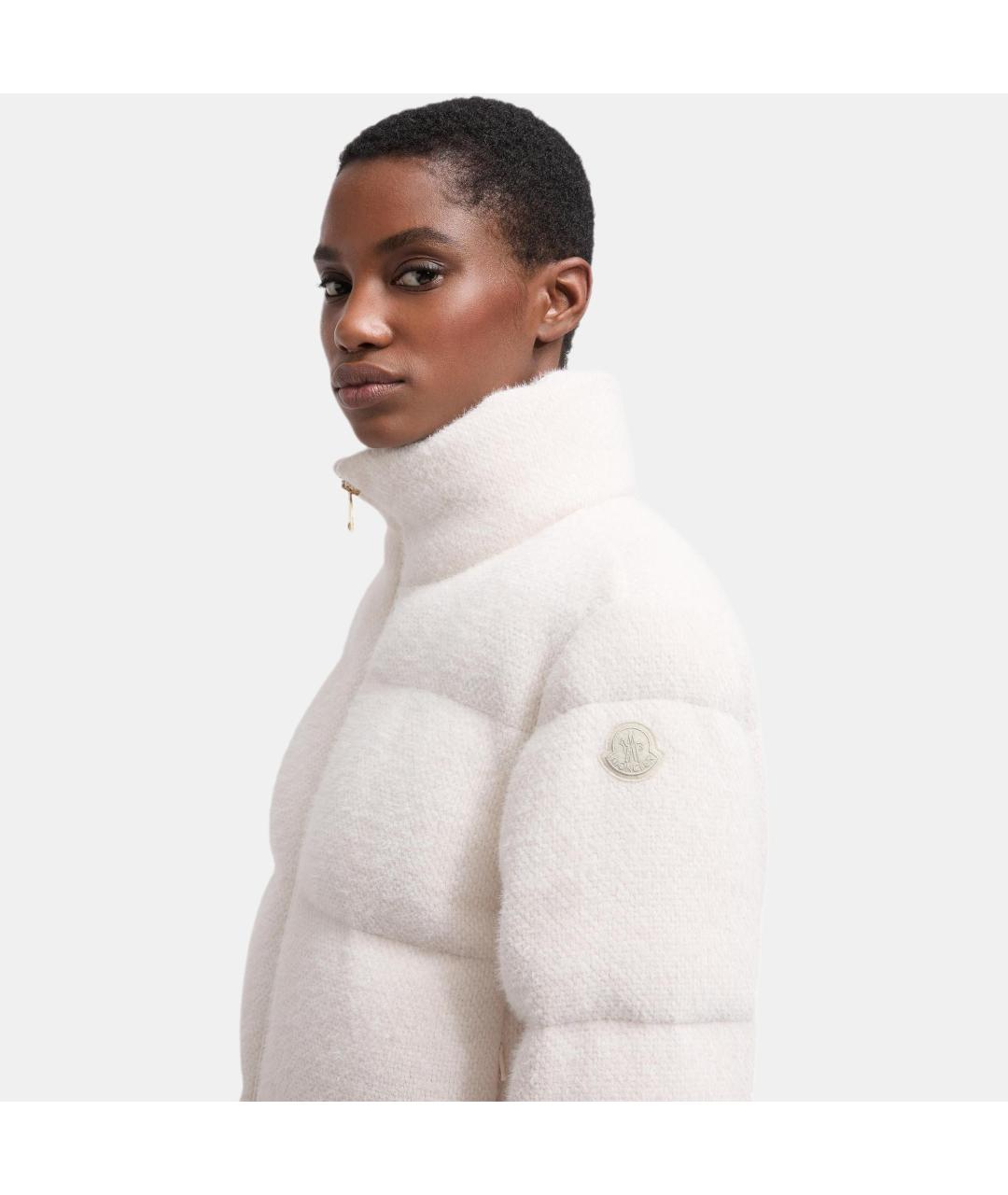 MONCLER Белый пуховик, фото 3
