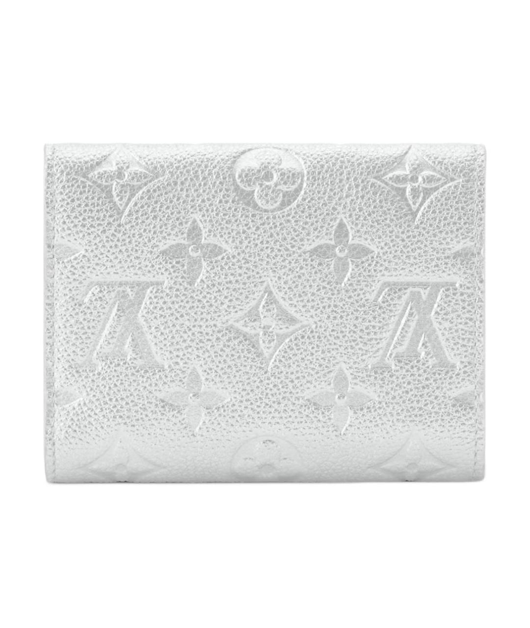 LOUIS VUITTON Серебрянный кожаный кошелек, фото 3