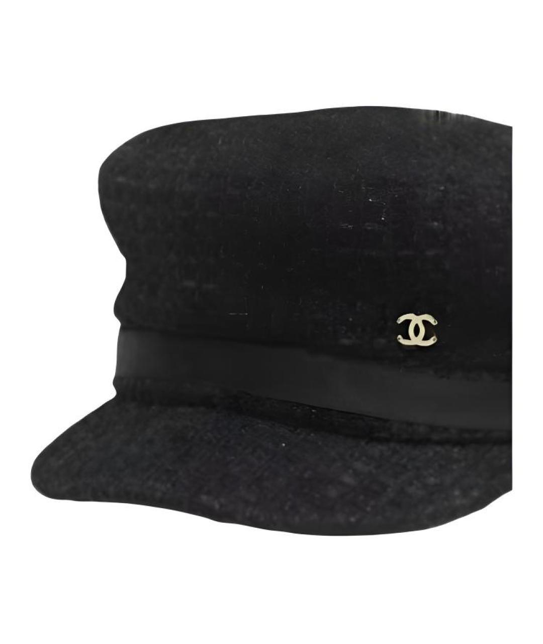 CHANEL Черная кепка, фото 2